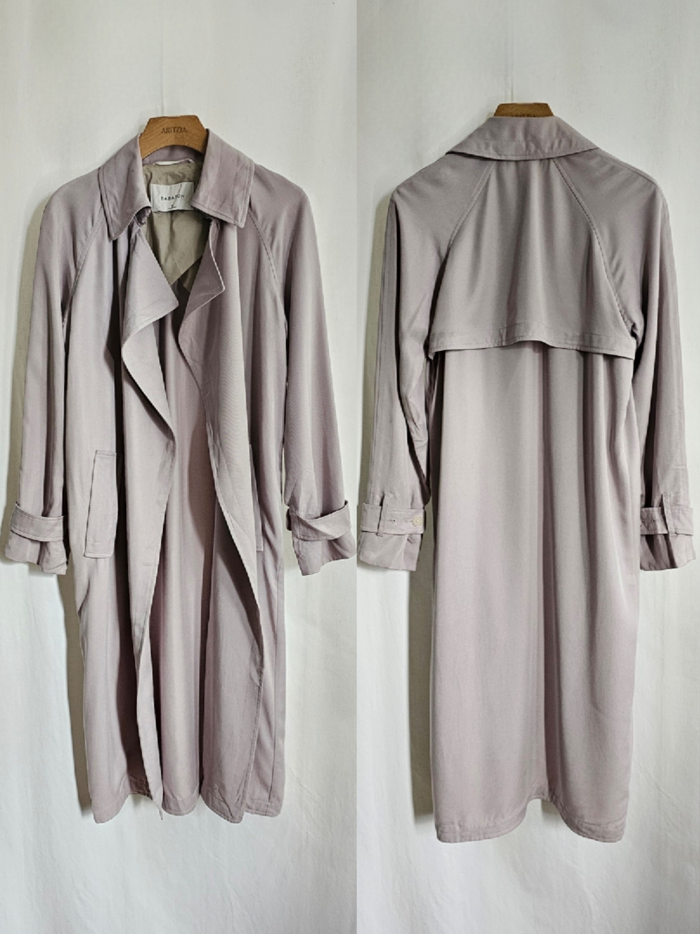 Aritzia Babaton Lilac Lawson Trench Coat - Picture 8 of 16